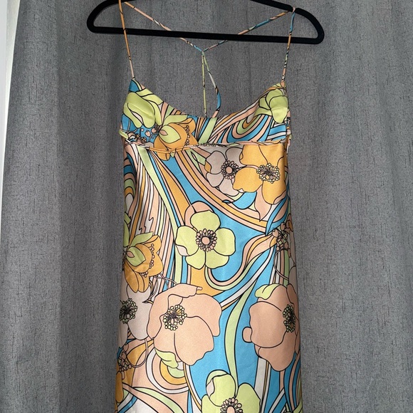 Zara Dresses & Skirts - Zara Vibrant Floral Strappy Dress